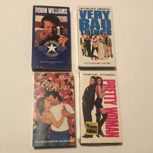 Vintage    VHS  Tapes set of 4 Videos - Good Morning Vietnam , Pretty Woman ..